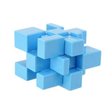 Cube miroir bleu
