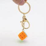 Mini Rubik's cube - Porte-clefs doré