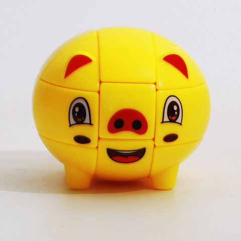 Rubik's cube 3x3 - Cochon jaune
